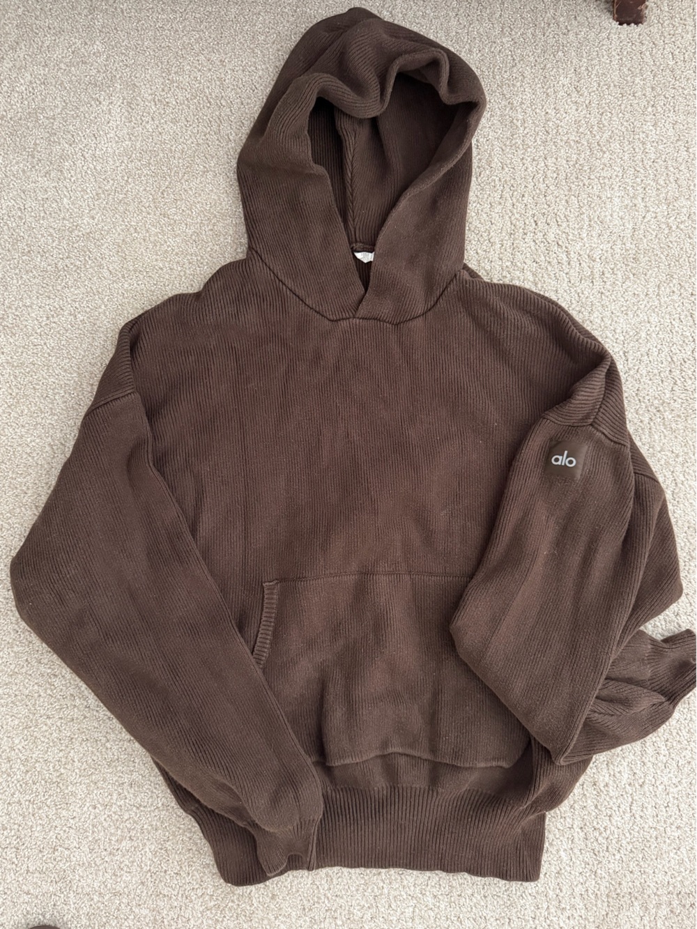 ALO Yoga Chocolate Brown Sweater Hoodie